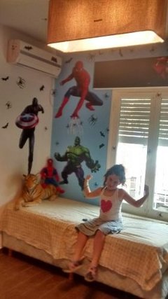 Vinilo Cuarto Superheroes - Victoria Mall