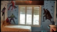 Vinilo Cuarto Superheroes - comprar online