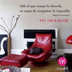 F01 Frase en Vinilo Calado - comprar online