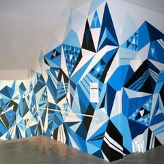Mural GRAFITTI COLOR BLUE 6