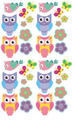 Plancha Buhos y Pajaritos 60x80