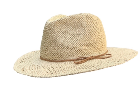Sombrero - Rafia platano ala calada