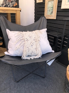 Almohadon com macrame