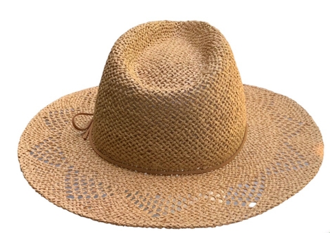Sombrero - Rafia platano ala calada