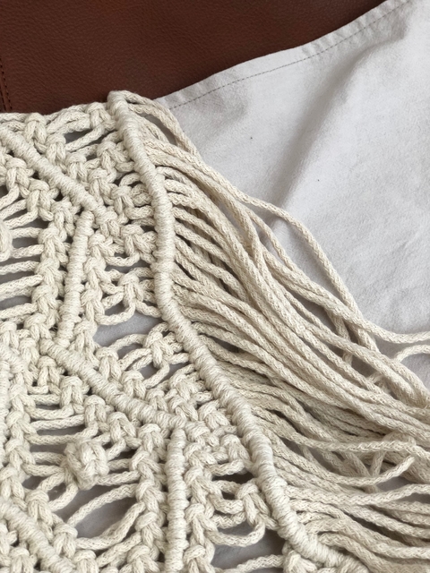 Almohadon com macrame
