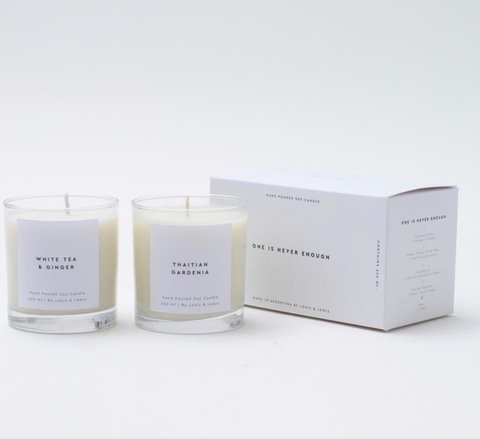 VELAS - LINEA "ONE IS NEVER ENOUGH". Set x 2 unid