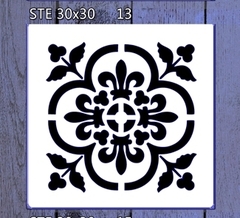 Stencil decorativo 30x30cm Modelo 013