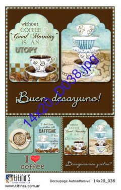 Láminas autoadhesivas 14 x 20cm Modelo D038 - comprar online