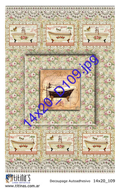 Láminas autoadhesivas 14 x 20cm Modelo D109 - comprar online
