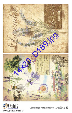 Láminas autoadhesivas 14 x 20cm Modelo D189 - comprar online