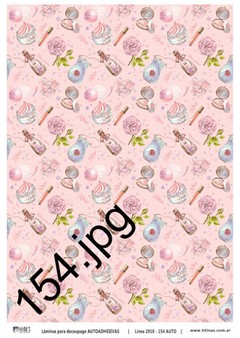 Láminas para decoupage autoadhesivas A4 Modelo LD 154 - comprar online