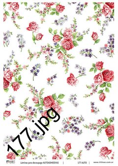 Láminas para decoupage autoadhesivas A4 Modelo LD 177 - comprar online