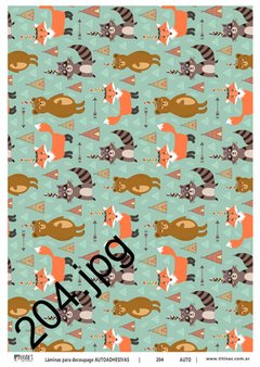 Láminas para decoupage autoadhesivas A4 Modelo LD 204 - comprar online