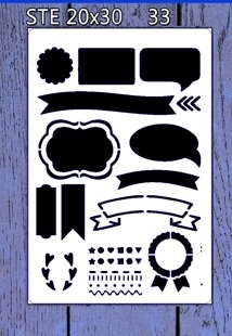 Stencil decorativo 20x30cm Modelo 033