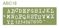 Sténcil Láser MilArtes Modelo ABC 018 Letras 2cm Alto