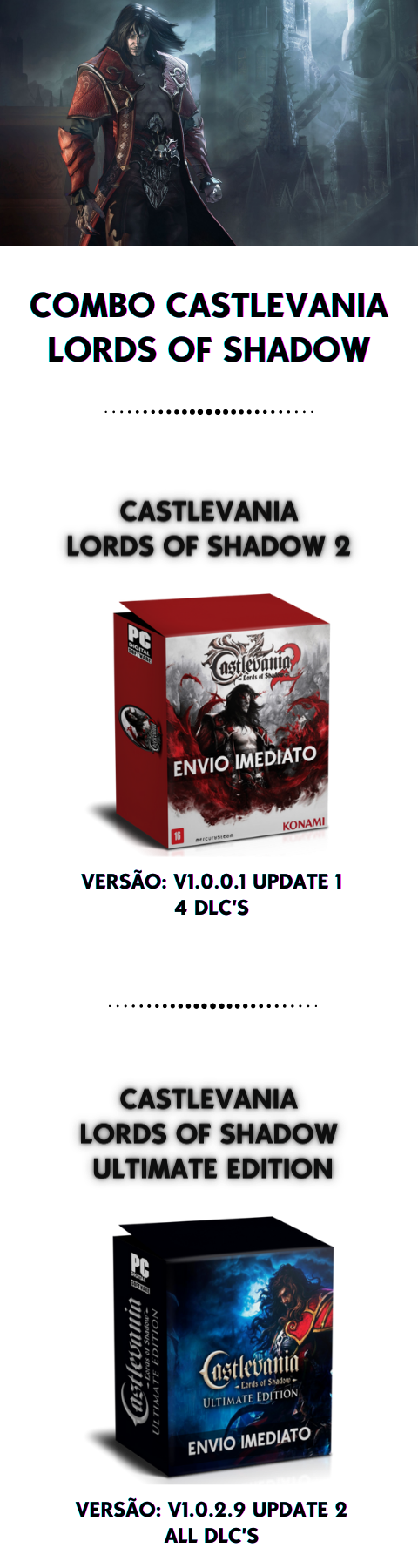 CASTLEVANIA LORDS OF SHADOW 2 PC ENVIO DIGITAL