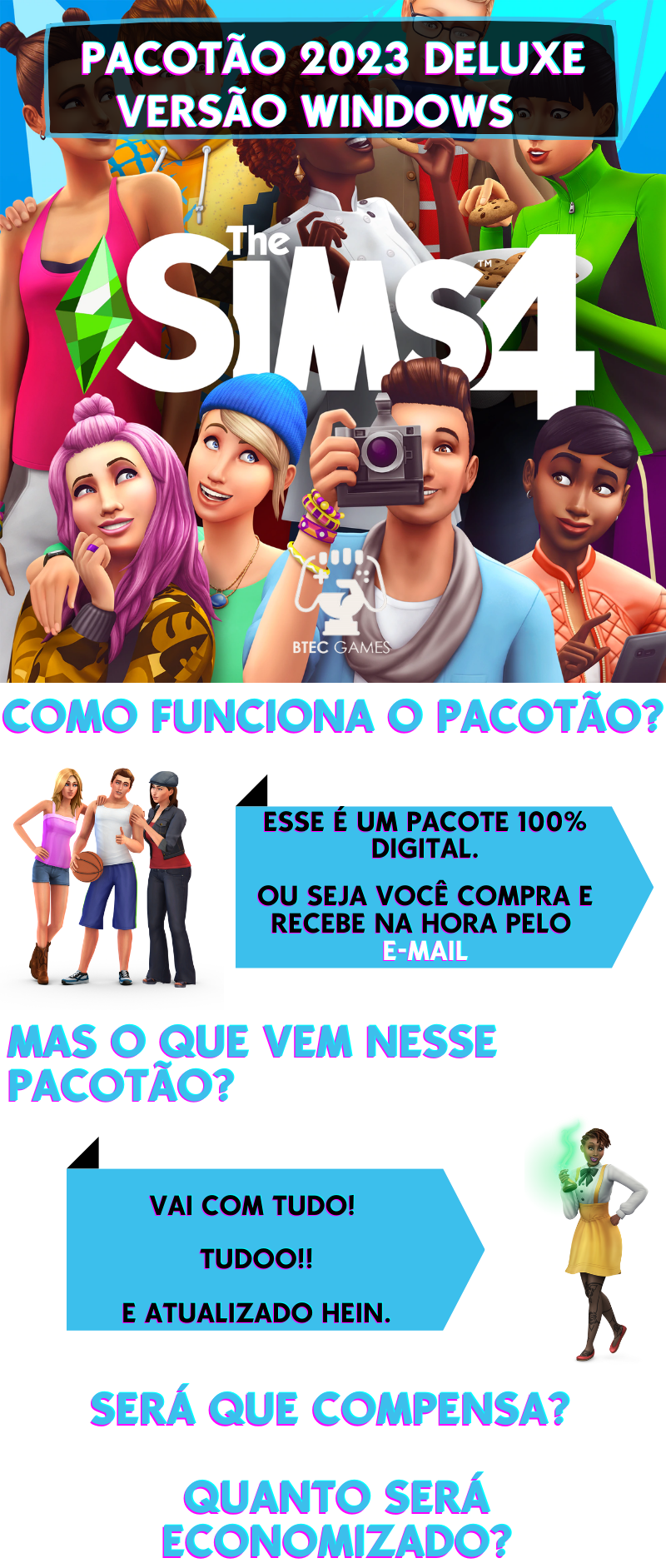 The Sims 4 Completo via EA/Origin ‣ 2023 JStore Games