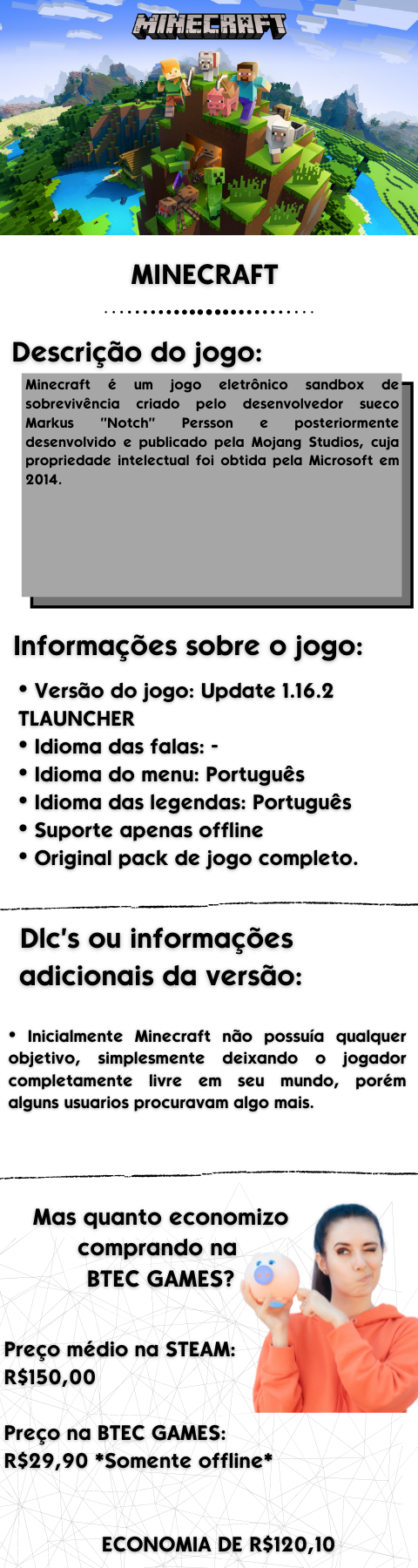 Minecraft Java Edition Pc - Minecraft no Mercado Livre Brasil