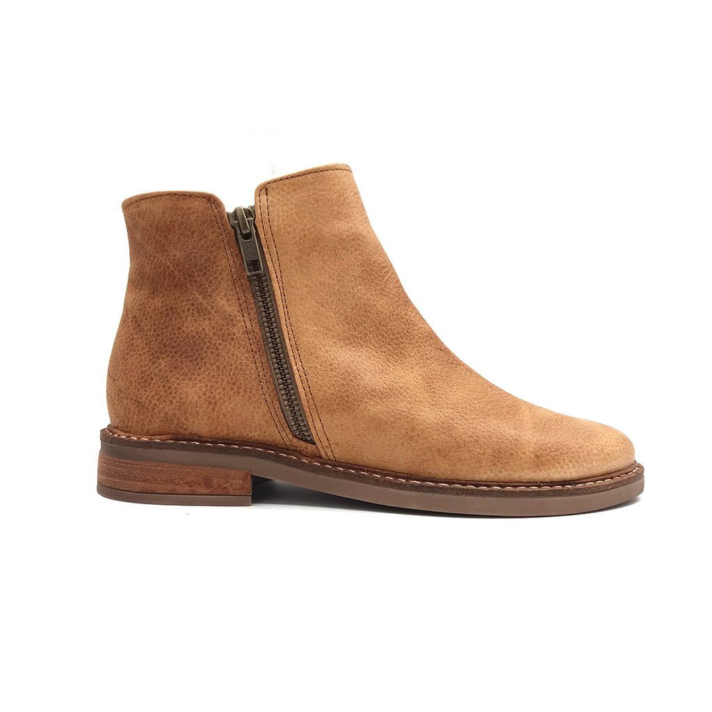 Bota Mujer Botineta Corta De Cuero Baja Sucre 5414 Urbanas Zona Zapatos