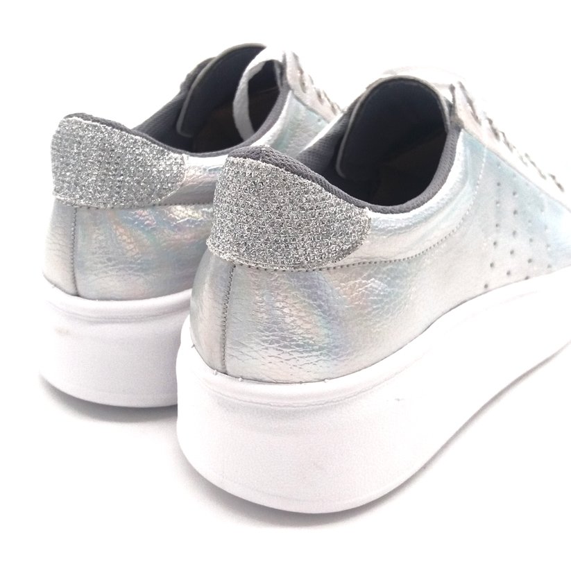 Zapatilla Urban Eco Cuero Plataforma Brillo