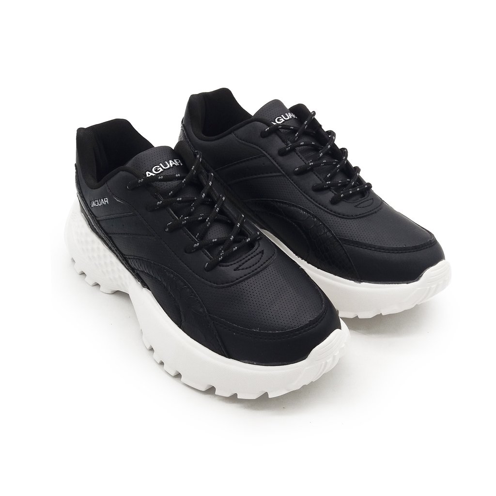 Zapatilla Jaguar Eco Cuero Plataforma Cordon