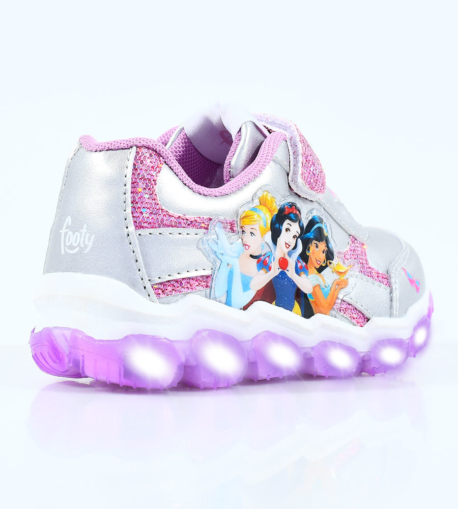 Zapatillas Footy Disney Princesas Luz Led Al Pisar Niñas