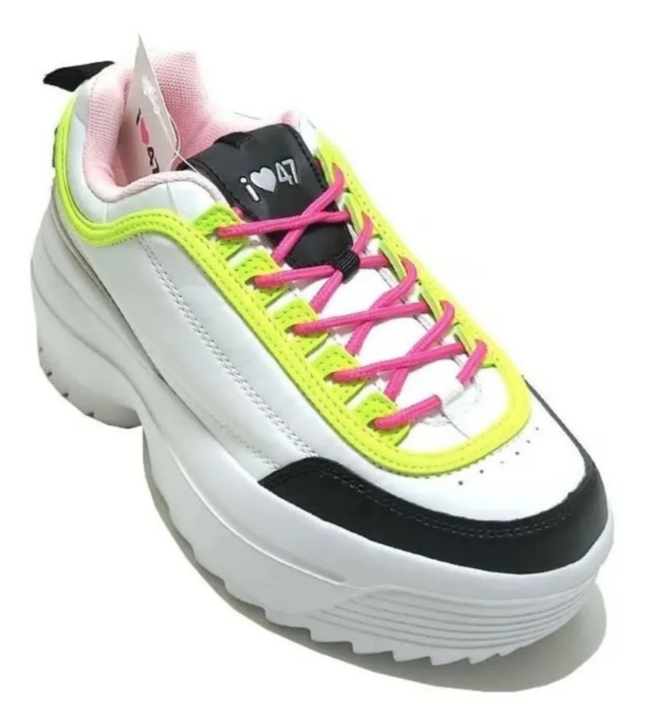 Zapatilla 47 Street Urbanas Plataforma Mujer