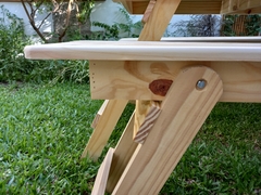 Imagen de Juego Plegable Quincho Pino 200x70 Mesa + 2 Bancos !!