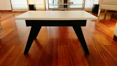 Imagen de Mesa Ratona Nordica Escandinava 70x50, Patas Negras  !!!!