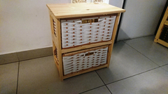 Organizador Canastero De Pino De 2 Canastos !!!! - comprar online