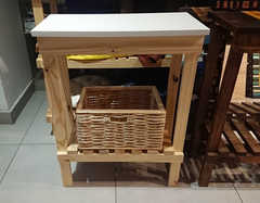 Mesa Auxiliar Cocina 60x30  - 1 Estante, Sin Tonalizar!! - tienda online