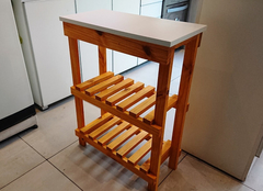 Mesa Cocina Auxiliar 60x30 - 2 Estantes, TONALIZADA !!!