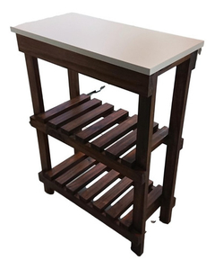 Mesa Cocina Auxiliar 60x30 - 2 Estantes, TONALIZADA !!! - comprar online