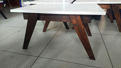 Mesa Ratona Nordica Escandinava 70x50 !! Color Nogal !! - comprar online