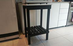 Mesa Para Microondas Negro  50x40  - 1 Estante,!! - SOHO DESIGN