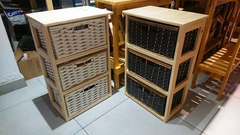 Organizador Canastero De Pino De 3 Canastos !!!! - comprar online