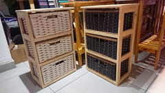 Organizador Canastero De Pino De 3 Canastos !!!!