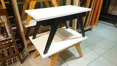 Mesa Ratona Nordica Escandinava 70x40 Patas Negras  !!!!
