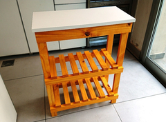 Mesa Cocina Auxiliar 60x30 - 2 Estantes, TONALIZADA !!! en internet