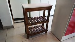 MESA AUXILIAR ARRIME 60x30 - 2 ESTANTES, TONALIZADA !! - comprar online