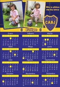 Imán Calendario Boca (FTIMAN0077)