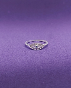 A 950 - Anillo de Plata 925 - Ojo de cubics