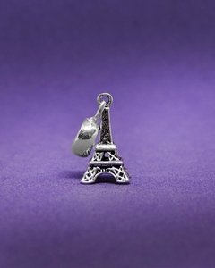D 1029 - Dije - Charm - Plata 925 - Torre Eiffel (27 mm)