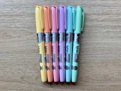 Resaltadores Pastel Punta Fina x 6