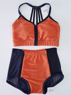 Conjunto Lurex...Naranja Importado