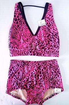 conjunto print fucsia