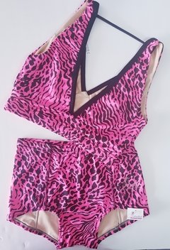 conjunto print fucsia - comprar online