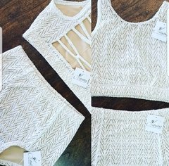 Conjunto Blanco Encaje - comprar online
