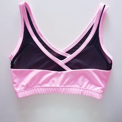 tops rosa, con tull negro - narcisapolesecretsport