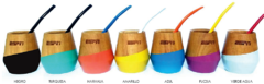 Mate de madera con base esmaltada en internet